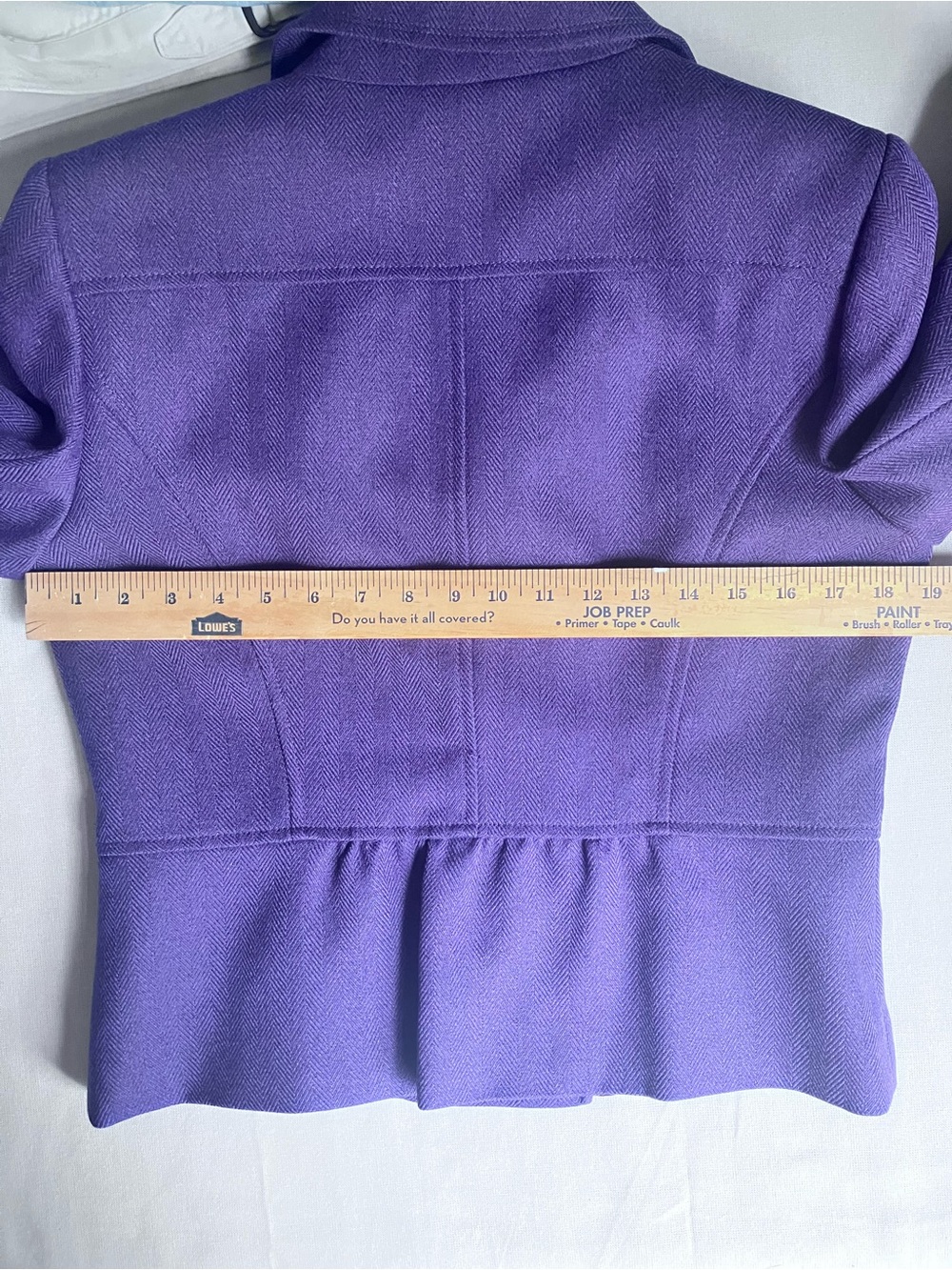 Tahari Arthur S Levine Jacket Blazer Purple Double Breasted 8P - Picture 6 of 15